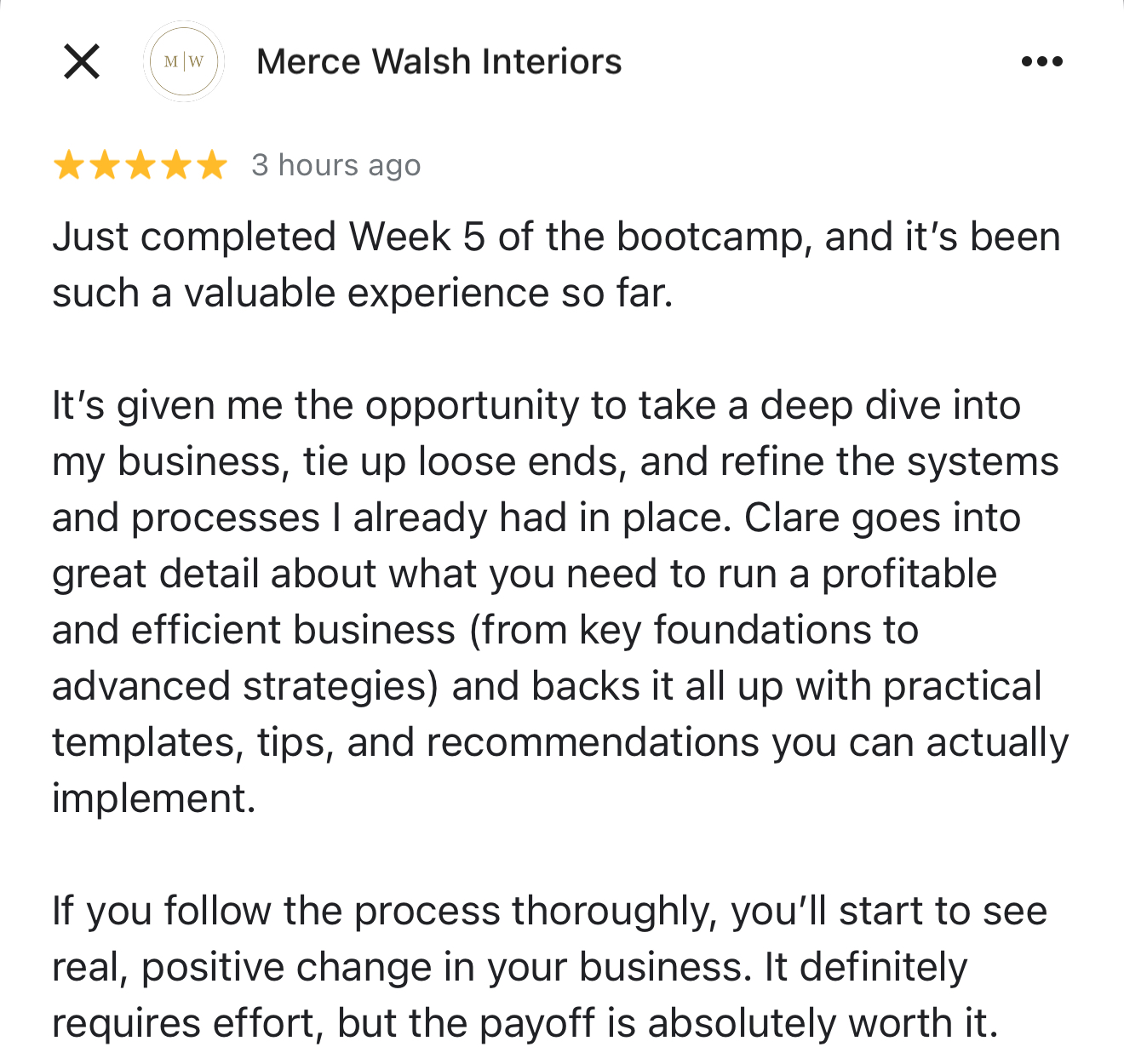 Bootcamp student testimonial 13