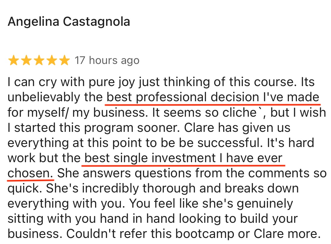 Bootcamp student testimonial 9